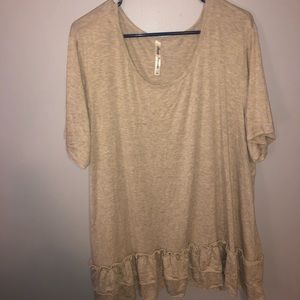 Tan shirt only worn once